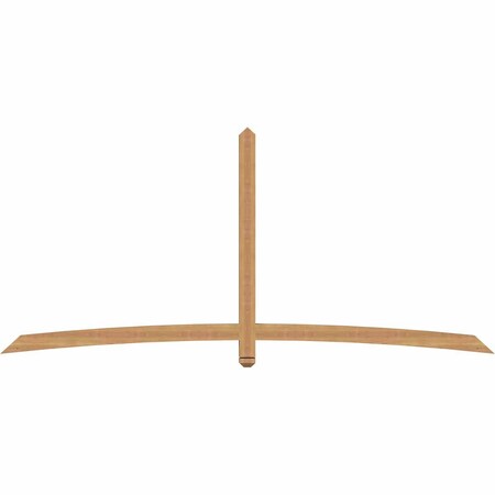 Ekena Millwork Bellingham Timber Gable Bracket, Western Red Cedar, 108"W x 49"H x 3 1/2"D x 3 1/2"F, 11/12 Pitch GBW108X49X0404BEL00SWR